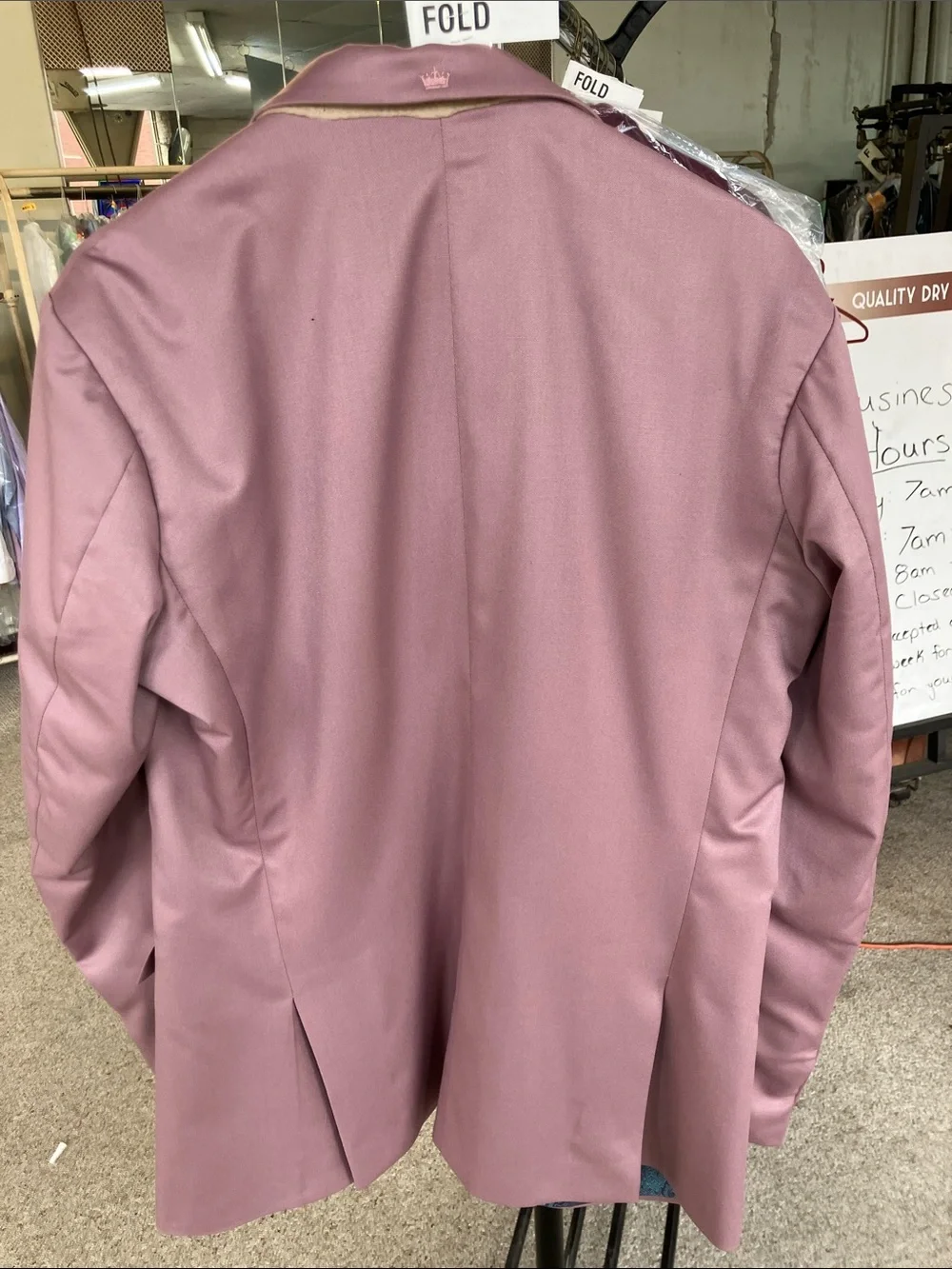Men's Dusty Rose Single-Breasted Blazer